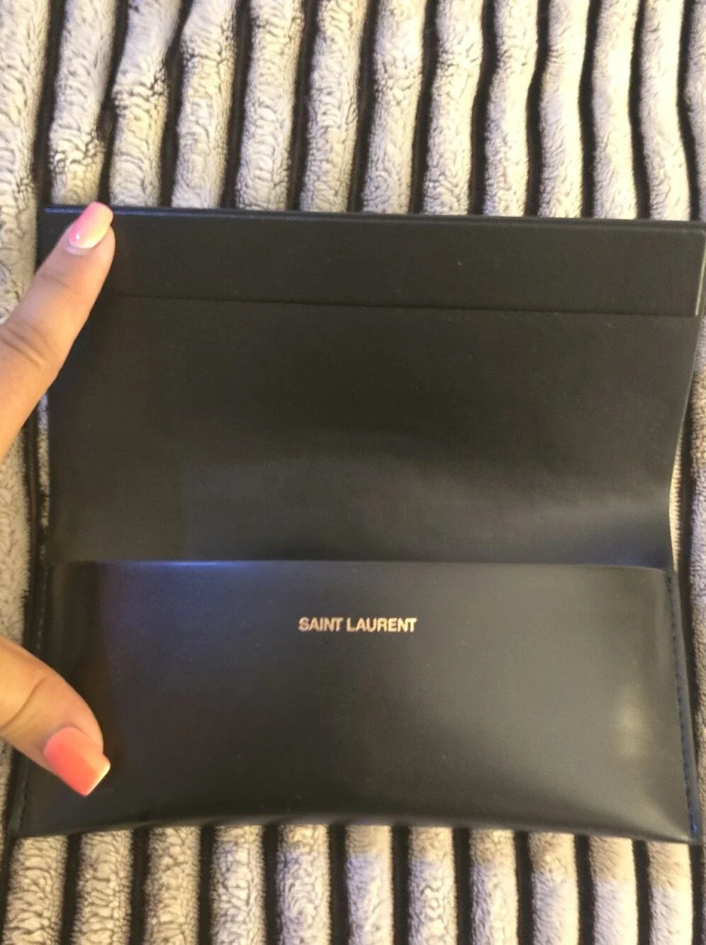 Saint Laurent Sunglasses S526 001 Black (58-16-145) Like New With Case & Chamois